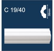 С19/40 Молдинг настенно-потол.экстр.2м***(38)/120