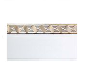 Карниз пот Греция 2 ряда ПОВОРОТ белый 2,4 м/5