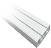 Карниз пот Шина 2 ряда белый 1,8м/10