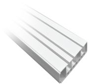 Карниз пот Шина 3 ряда белый 2,0м/10