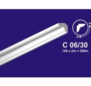 С06/30 Плинтус потолочный экстр.2м(30*30)/140