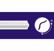 Р02 Плинтус потолочный (малиновый) Шелк 1м(35*35)/250