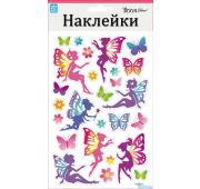 5207 CLA Радужные эльфы МИНИ 14х21см(3D,блёстки,влагост)/Наклейка/12