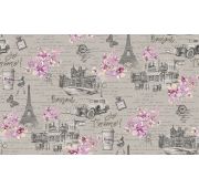Бонжур-21 (св-сер. с роз) **** 10М2-1004/Обои гор.тисн 1,06*10м/6