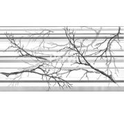 Панель «Ветка серая»  ПВХ  0,4мм 957х480/10 Т