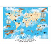 Карта путешествий 294х201 Фотообои (9л)/Тула ****