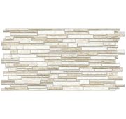 Панель камень «Пластушка белая»  ПВХ  0,3мм 980х489/10