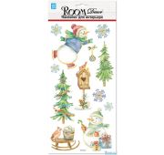 7408 PEX Акварельный НГ 18х40см(влагост., 3D) (НГ) наклейка/12