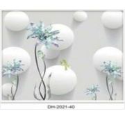 2021-40 Пленка самокл. 0,45смх7м У (Шары бел.3D с цветами)/25 ТОП ПРОДАЖ