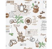 289-02В Пончики беж.Обои винил вспен.0,53х10мС31/9