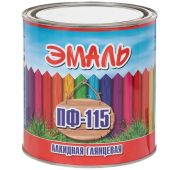 Эмаль ПФ115 черная 0,8 глянц. ЗАБОР/14